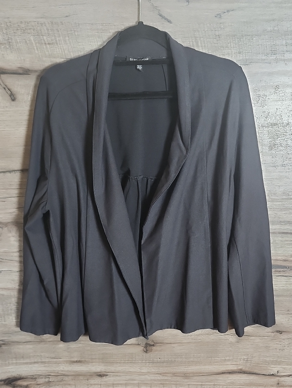 Eileen Fisher Shawl Cardigan In Black